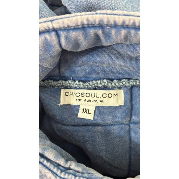 Chic Soul Harvest Haven Vest Blue Womens Size 1XL New Zip Up Chicsoul - Picture 6 of 9